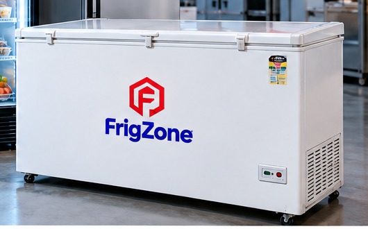 White FrigZone deep freezer
